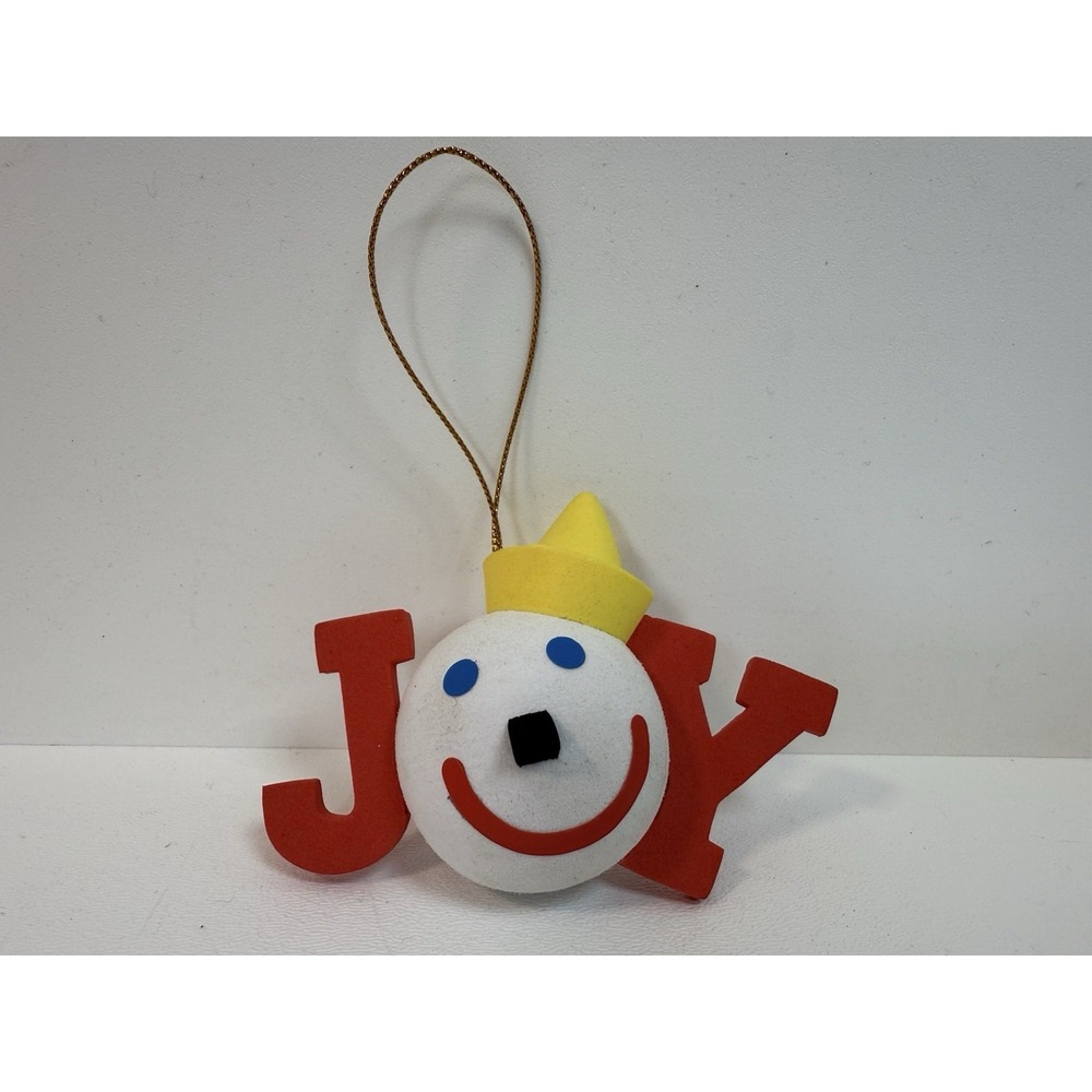 Antenna Ball Jack In The Box Joy Christmas Ornament Holiday Collector Vtg